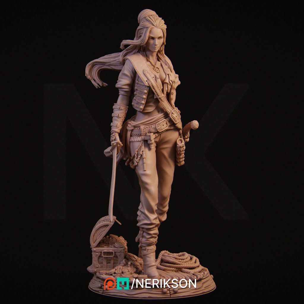 Mariana | Female Pirate | Pirate | Fantasy | Medieval | Seven Seas | Sea Life | Sea | Adventure | Treasure Chest | Rouge |