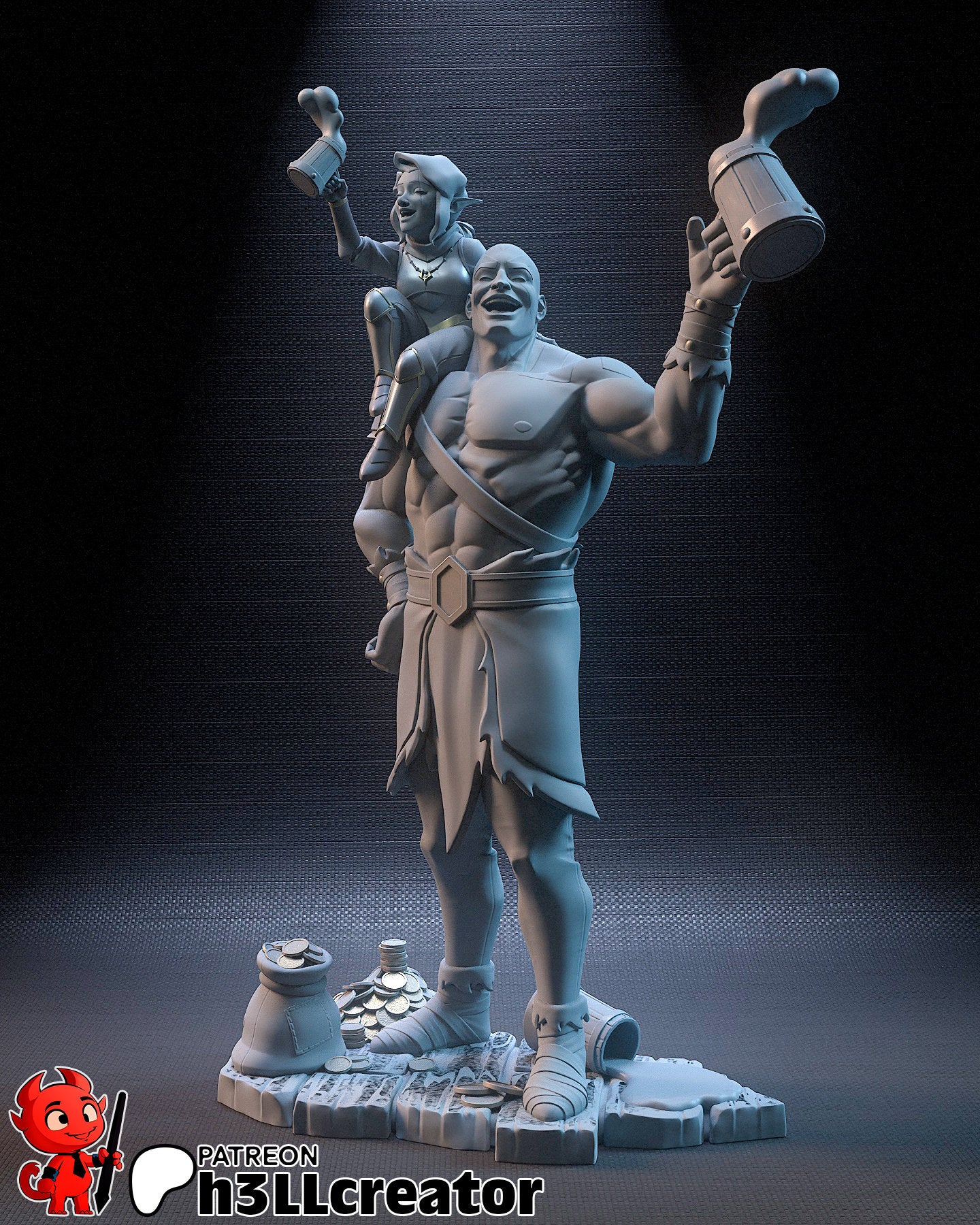 Grog | Pike | Critical Role | Fantasy | Dungeon and Dragons | D&D | DnD | Medieval | Elf | Halfling | Human | Barbarian | Cleric |