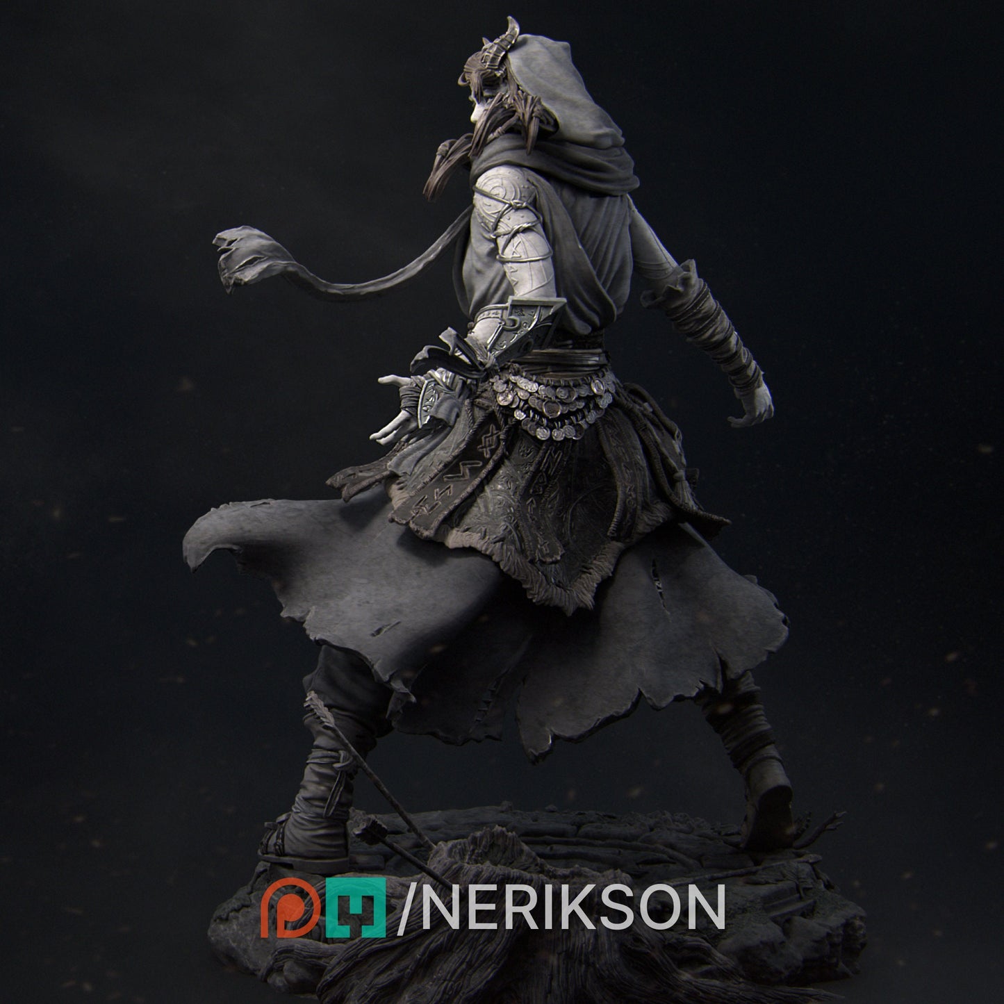 Tiefling Mage Beautiful Tiefling Druid Tiefling Wild Magic Large Model Buildable Pretty Mage Sorceress| Fantasy| Highly Detailed
