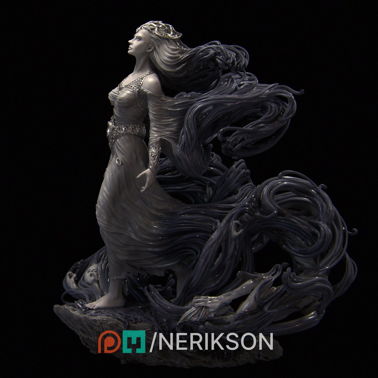 Shereen Wizard Spirits Summoner Mage Torment Torture Beautiful Artwork DnD Sorceress Tortured Undead Necromancer