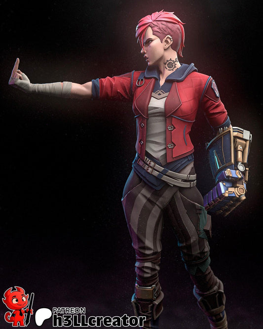 Vi | LoL | League of Legends | Champion | Fighter | ADC | Fantasy | Game | Character |